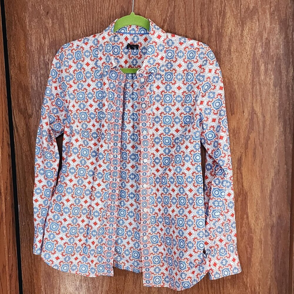 Talbots Geometric Print shirt